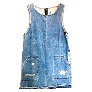Jean distressed dress